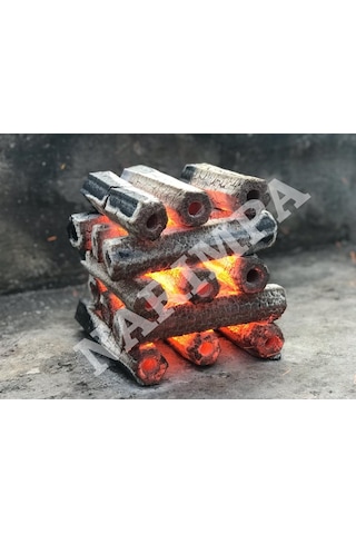 Meşe Briket Mangal Kömürü 4Saat Yanma 10Kg
