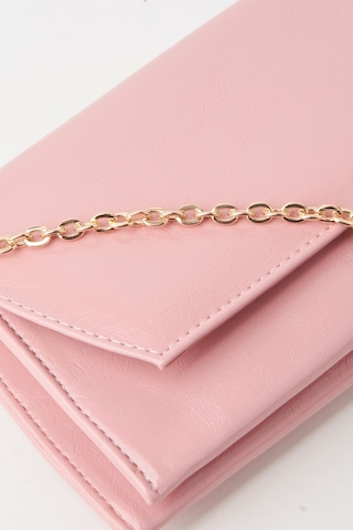 Vivaq Kadın Pudra Zarf Tasarım 2 Bölmeli Mini Zincir Askılı Çıt Çıt Kapama Clutch Ve El Çantası