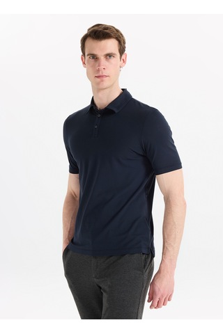 Alpha Studio Lacivert Erkek Pamuklu Polo T-shirt Au-1332b Ice Cotton Polo