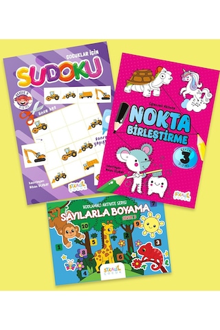 Eğlenceli Aktivite Seti - 3 3 Kitap