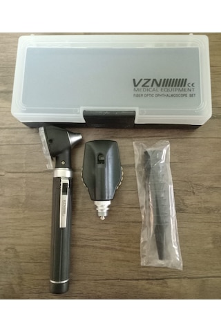 Vzn Otoskop Oftalmaskop Set Led Ampullü