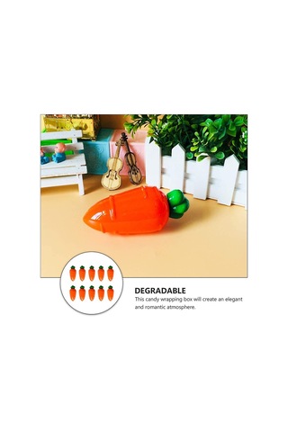 Paskalya Partisi Aksesuarları Plastik Havuç Şeker Kutusu Paskalya Hediye Kabı Paskalya Partisi Hediye Kabı Diğer