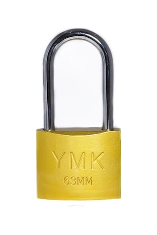 Ymk Eko Sarı Boyalı Uzun Kancalı Asma Kilit 50mm