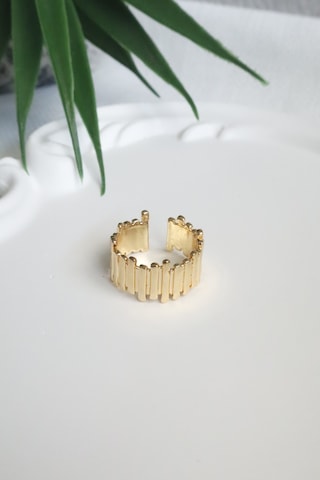 Demokan Düz Sütun Model Ayarlanabilir Yüzük Çok Renkli