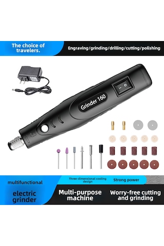 Springsun 110-220v Çevre Uyumlu El Tipi Elektrikli Taşlama Makinesi - Delme, Kazıma, Kesme Ve Parlatma İşleviyle 39 Parça Aksesuar Seti Sabit Hızlı