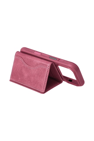 Eco Port 2824362 Joko Tema Magsafe Deri Kartlık - Pembe Çok Renkli