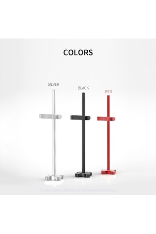 Pazly Bilgisayar Standı Gm961 Alüminyum Dikey Grafik Kartı Tutucu, Masaüstü Kasa Jakı Braketi, Gümüş/kırmızı/siyah Renk Seçenekleri