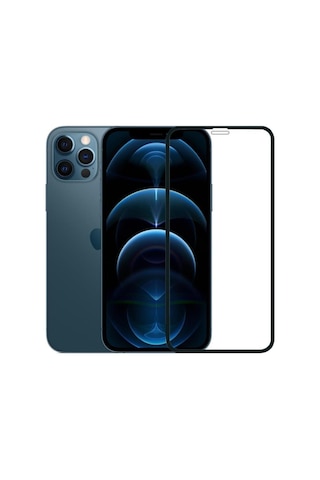 Apple Uyumlu   iPhone 12 Pro Max 6.7" 5D Mat Ekran Koruyucu