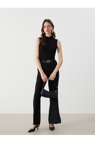 Lcw Modest Siyah Dik Yaka Kadın Body