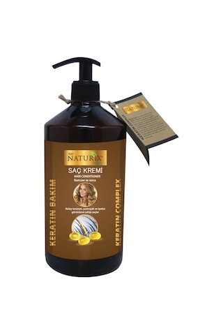 Naturix Tuzsuz Keratin Şampuan 600 ML + Keratin Saç Kremi 500 ML + Nar Özlü El Yüz ve Vücut Kremi 250 ML