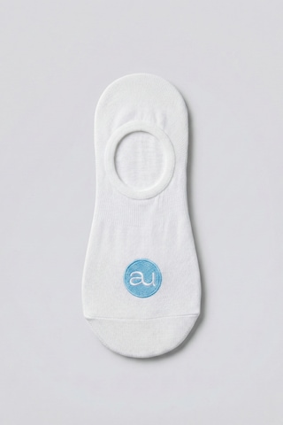 Allunique Penye Pamuk 12'li Bebe Mavisi Asorti Görünmez Sneaker Çorap Açık Mavi - Beyaz