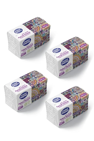 Mavi Beyaz 2200 Yaprak Paket Mendil Yumuşak, Hijyenik Ve Ekonomik %100 Selüloz - 4 Lü Paket