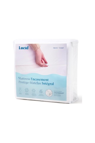 Lexroo Encasement Mattress Protector - Queen/white Çok Renkli