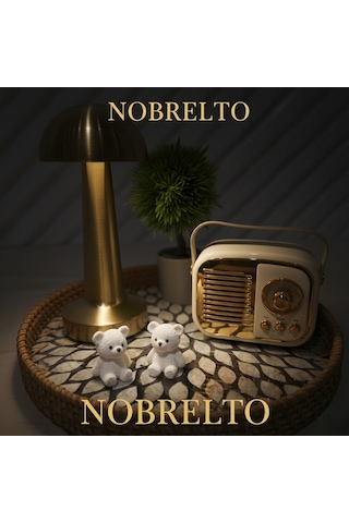 Nobrelto Retro Bluetooth Hoparlör Ve Fm Radyo - Nostaljik Tasarım