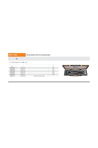Beta 920b/c20x Lokma Takımı 1/2 Ürün Kodu 009200951