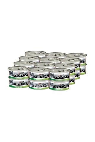 Purina Pro Plan Sterilised Somonlu ve Tuna Balıklı Konserve Yetişkin Kedi Maması 24 x 85 G