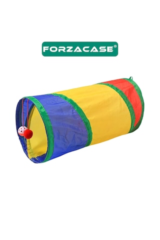 Forzacase Toplu Eğlenceli Kedi Oyun Tüneli 25 x 50 CM