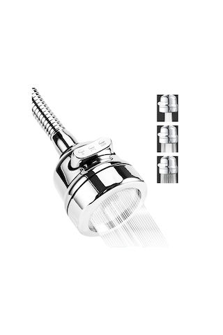 Whipwell Havalandırıcı Mutfak Musluğu 3 Modlu Su Çıkışı Uzatma Gümüş