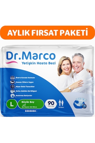 Dr. Marco Yetişkin Bel Bantlı Hasta Bezi L 90'lı
