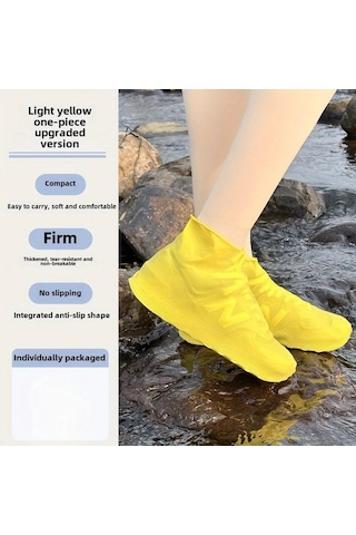 Willowhaven 8 Çift Su Geçirmez Lateks Ayakkabı Kılıfı - Mavi, Unisex Tek Beden, Dayanıklı, Kaymaz Altın