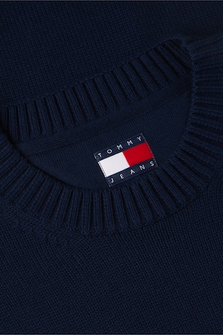 Tommy Hilfiger Tjm Reg Flag Sweater Cnck Erkek Mavi Kazak - Dm0dm23413