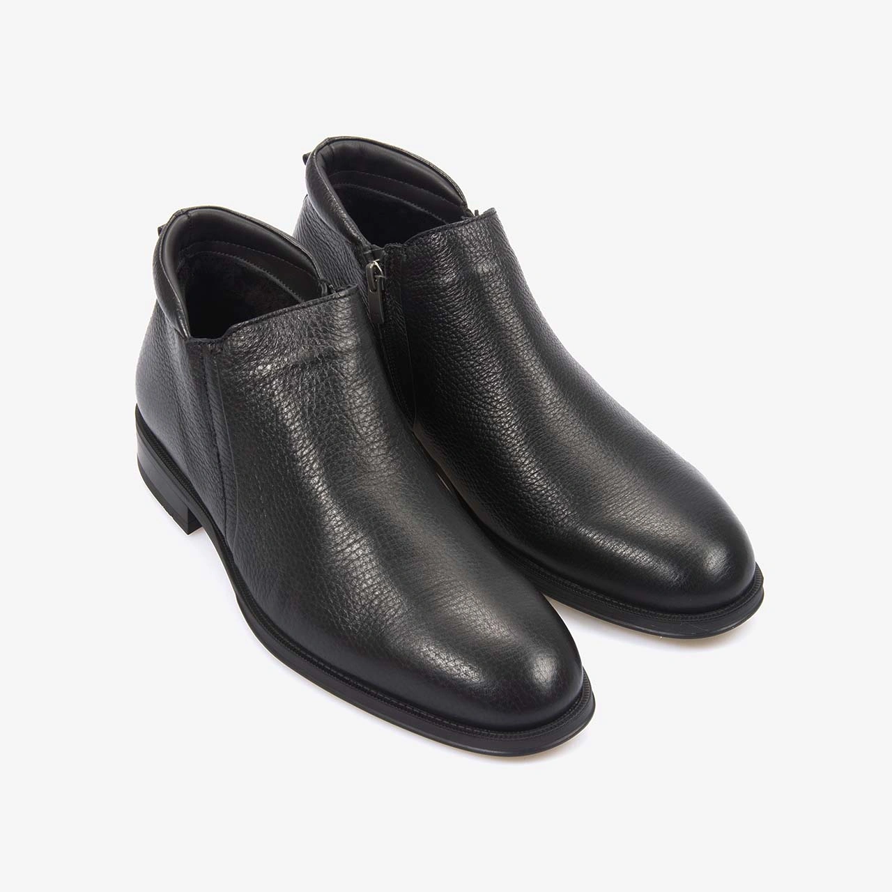 Mocassini Gold Hakiki Deri Erkek Bot A7833 Siyah