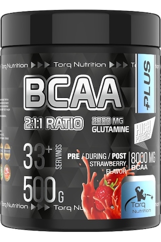 Torq Nutrition Bcaa+ 500 Gr Bcaa + L-glutamine Çilek Aromalı