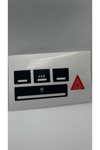 Audi A3 S3 8p Uyumlu Dörtlü Sinyal Düğmesi Sticker Etiket Tamir Kiti 1 Adet