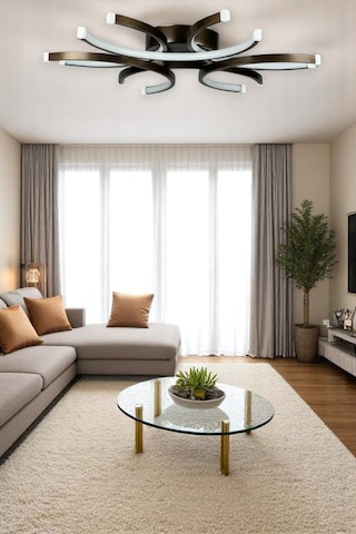 Levora Bronz Renk Modern Tasarım - Oturma Odası - Salon - Mutfak - Yatak Odası Beyaz Led Avize Bronz