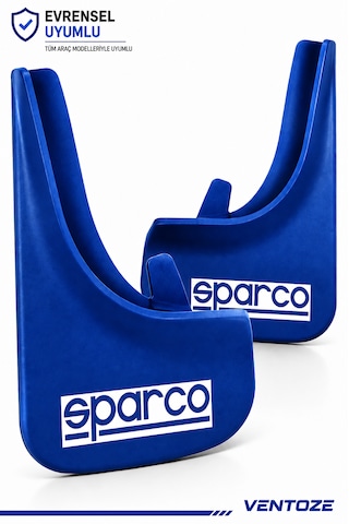 Sparco Universal Esnek Arka Paçalık Seti 2li Çamurluk Tozluğu Mavi