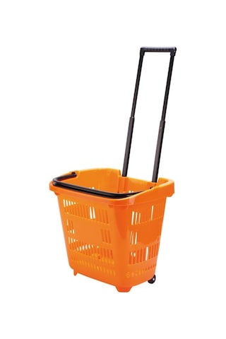 Rafburada Rafburada®40Lt Saplı Plastik Alışveriş, Market, Çamaşır Sepeti