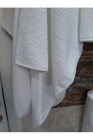 Otel Banyo Havlusu Büyük Boy Beyaz 90x145 Cm 6 Ad Beyaz