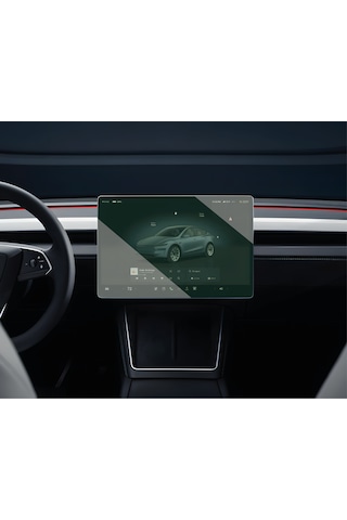 Tesla Model Y Juniper (2025) Uyumlu 15.4" Multimedya ve 8" Arka Ekran Çift Set 9h Nano Ekran Koruyucu