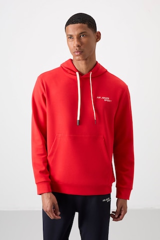 Tommy Life Fiesta - Lacivert Pamuklu Kalın Yumuşak Dokulu Comfort Fit Nakışlı Erkek Eşofman Takım - 85255 Kırmızı - Lacivert