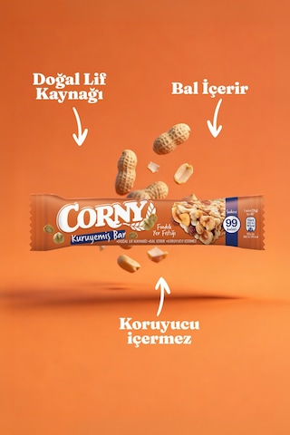 Fındıklı Yer Fıstıklı Doğal Lif Kaynağı Kuruyemiş Bar 20g X 12 Adet