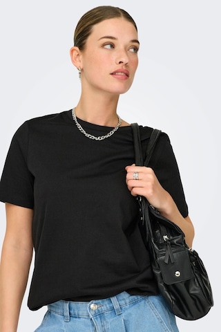 Only Onlfreja Luxe Kadın Tişört Kısa Kollu Siyah