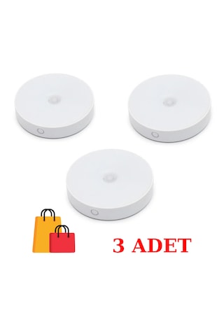 Cata Ct-5180 Sensörlü Mıknatıslı 3 Adet Led Yeni Tasarım Armatür Beyaz