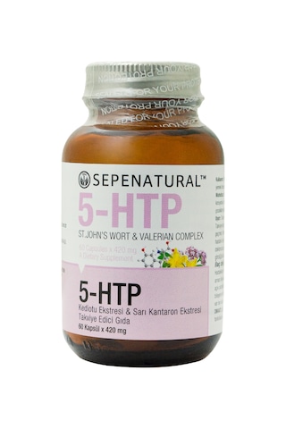 Sepe Natural 5-Htp Valerian Kedi Otu St. John's Worth Sarı Kantaron Eki Kompleks 60 Kapsül x 420 MG