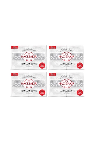 Hacı Şakir Hamam Keyfi Kalıp Sabun 800 Gr 4 Lü Beyaz sabun