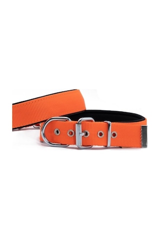 Doggie Konfor Dokuma Boyun Tasması Turuncu 2.5 x 37-45 CM