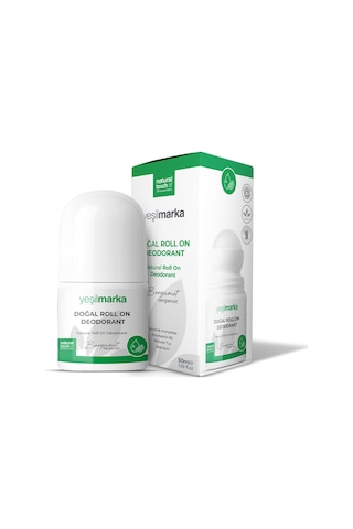 Yeşilmarka Bergamot Kokulu Doğal Unisex Roll-On Deodorant 50 ML