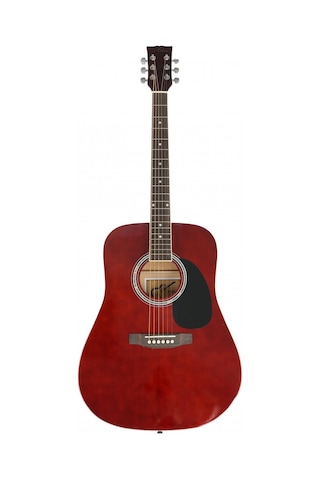Almira F650n-wr Akustik Gitar Şarap Kırmızısı Kesik Kasa Cut