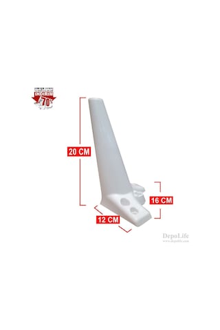 Depolife 4 Adet 20 Cm Sehpa Koltuk Ayak Takımı Mobilya Ayağı Vida Hediyeli-Ceviz