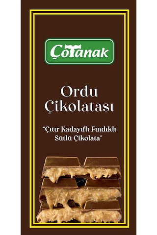 Çotanak Ordu Çikolatası 100 Gr-109