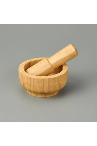 Bambu Havan Sarımsak Döveceği Ahşap