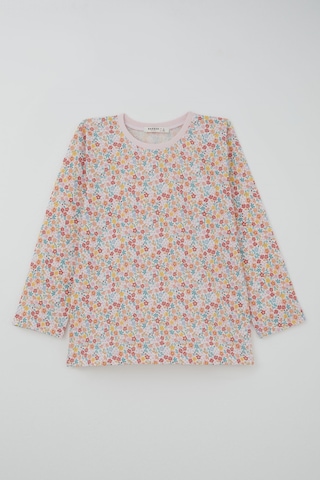Breeze Kız Çocuk Pijama Takımı Renkli Çiçek Desenli 4-8 Yaş, Karışık Renk