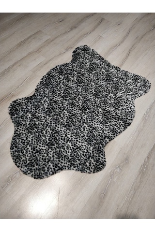 Doğuş Siyah Leopar Post Halı 100x150 Cm