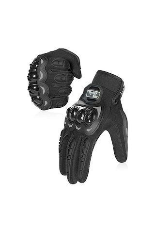 Motosiklet Eldivenleri Koruyucu Arazi Eldivenleri Siyah 2xl