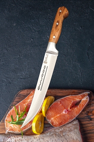 Sürlaz Outdoor Kamp Bıçak Şef Bıçağı 23 Cm Kahverengi