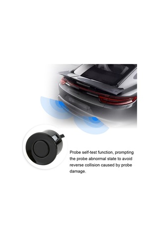 Yaozixa Görünmez Bipli Geri Vurgu Sensörü - 30-150cm Hassas Mesafe Tespiti, Üç Seviye Alarm Sesi, Plastik Konstruksiyon, Otomatik Kendini Test Etme Özelliği